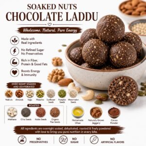 Soaked Nuts Chocolate Laddu