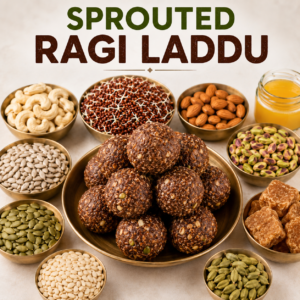Sprouted Ragi Laddu