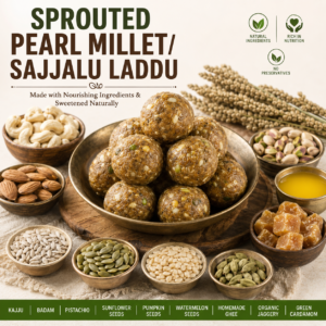 Sprouted Pearl Millet Laddu (Sajjalu Laddu)